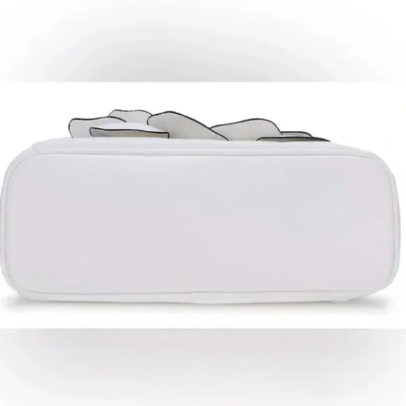 NWT WHITE Cre8tive Concepts Boutique Flower Handbag - Picture 4 of 5